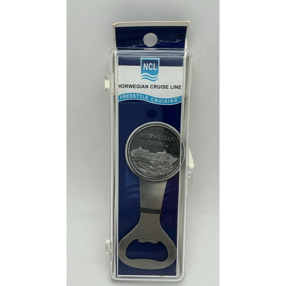Vintage Norwegian Cruise Lone, Norwegian Dawn Souvenir Bottle‎ Opener